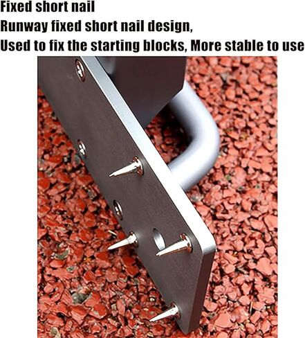 Track and Field Starting Blocks, Adjustable Angle, Auxiliary Starting Blocks, with Portable Handles, Suitable for School Training in Saudi Arabia