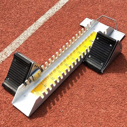 Multifunction Starting Block, 6 Angle Adjustable Sprinter Starting Block, Sports Starting Block for Racing, Track & Field Aluminum Alloy Sprinter Starting Block, for Plastic/Cinder Runway in Saudi Arabia