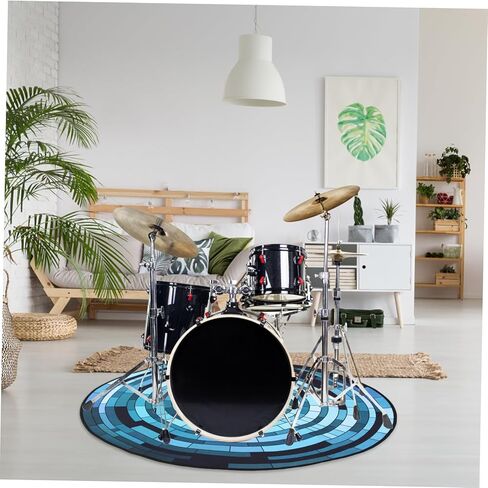 LIFKOME Professional Drum Carpet Thick Non-Slip Soundproof Rug for Electronic and Jazz Drums Diameter for Home Studio and Performance Settings in Saudi Arabia