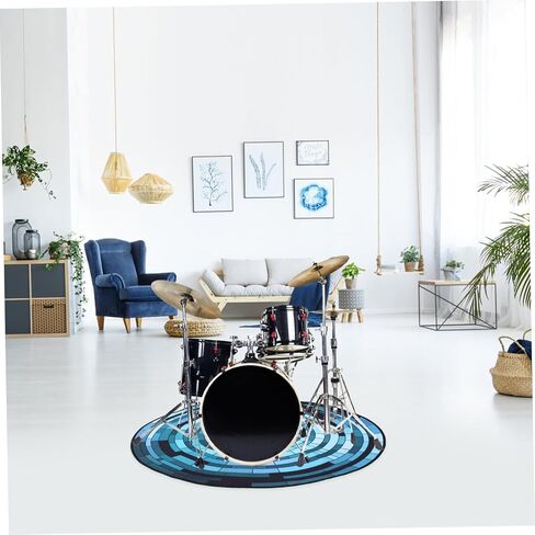 LIFKOME Professional Drum Carpet Thick Non-Slip Soundproof Rug for Electronic and Jazz Drums Diameter for Home Studio and Performance Settings in Saudi Arabia
