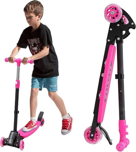Scooters for Kids 8-12, 3 Wheel Kids Scooter with Adjustable Height Handlebars for Boys & Girls in Saudi Arabia