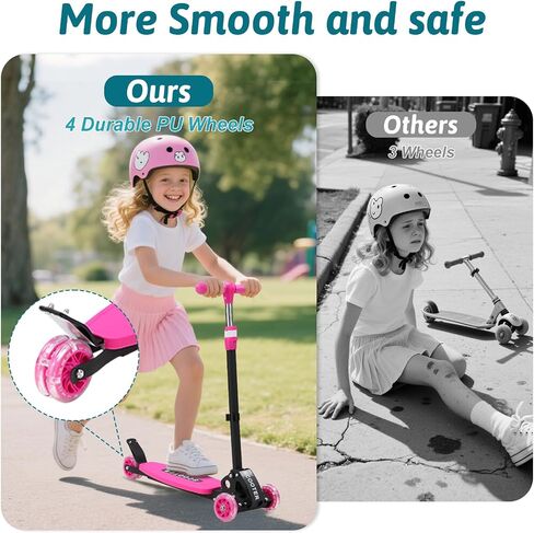 Scooters for Kids 8-12, 3 Wheel Kids Scooter with Adjustable Height Handlebars for Boys & Girls in Saudi Arabia