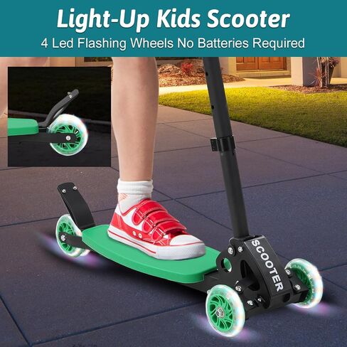 Scooters for Kids 8-12, 3 Wheel Kids Scooter with Adjustable Height Handlebars for Boys & Girls in Saudi Arabia