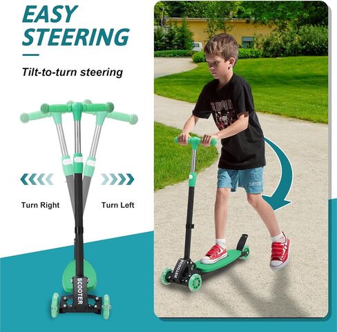 Scooters for Kids 8-12, 3 Wheel Kids Scooter with Adjustable Height Handlebars for Boys & Girls in Saudi Arabia