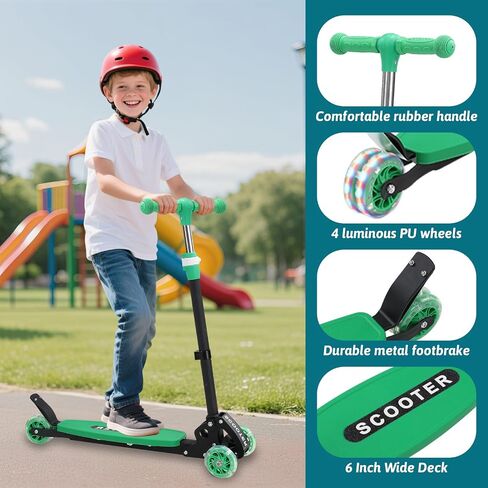 Scooters for Kids 8-12, 3 Wheel Kids Scooter with Adjustable Height Handlebars for Boys & Girls in Saudi Arabia
