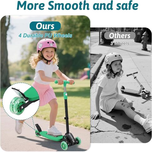 Scooters for Kids 8-12, 3 Wheel Kids Scooter with Adjustable Height Handlebars for Boys & Girls in Saudi Arabia