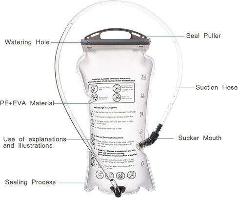 12L Hydration Backpack for Women and Men- Lightweight Hydration Pack with 2L Water Bladder, Water Pack for Hiking,Cycling,Rave and Running, Adjustable Chest Straps and Reflective in Saudi Arabia