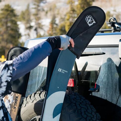 Pondoz Protective Ski Sleeves with Detachable Carry Strap, Ski Tip and Tail Guards for Transport, Storage, Ski Travel Protection in Saudi Arabia