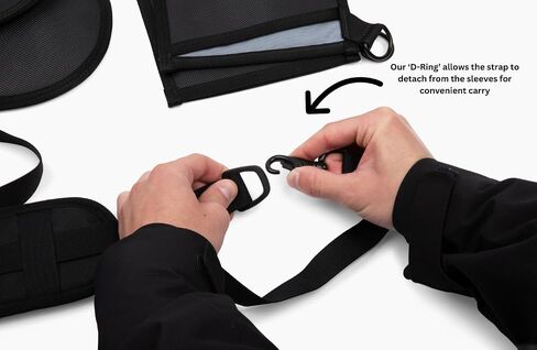 Pondoz Protective Ski Sleeves with Detachable Carry Strap, Ski Tip and Tail Guards for Transport, Storage, Ski Travel Protection in Saudi Arabia