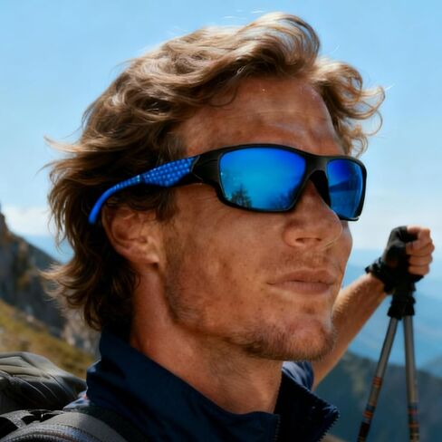 Sunglasses for Men Classic Design with UV Protection Wrap-Around Fit Sun Glasses for Driving, Running, Vacation & Cycling in Saudi Arabia