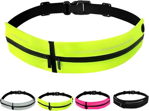 Fanny Packs with Water Resistant Belt, Slim Running Belt for Women Men, Adjustable Running Gear, Cyan in Saudi Arabia