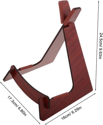 Zerodeko Detachable Wooden Violin Stand Portable Acoustic Instrument Holder for Ukulele Mandolin and Bass Floor Stand Non-Slip Design for Musicians and Performances in Saudi Arabia