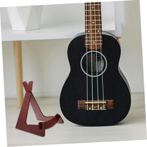 Zerodeko Detachable Wooden Violin Stand Portable Acoustic Instrument Holder for Ukulele Mandolin and Bass Floor Stand Non-Slip Design for Musicians and Performances in Saudi Arabia