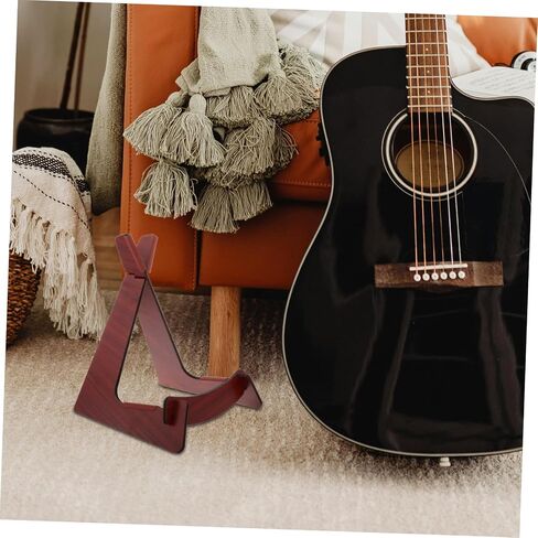 Zerodeko Detachable Wooden Violin Stand Portable Acoustic Instrument Holder for Ukulele Mandolin and Bass Floor Stand Non-Slip Design for Musicians and Performances in Saudi Arabia