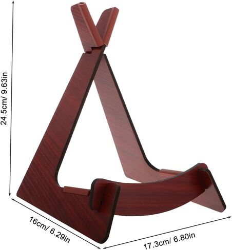 Zerodeko Detachable Wooden Violin Stand Portable Acoustic Instrument Holder for Ukulele Mandolin and Bass Floor Stand Non-Slip Design for Musicians and Performances in Saudi Arabia