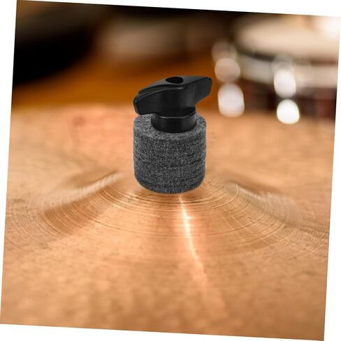 2 Sets Plastic Drum Cymbal Sleeves with Felt Pads Compatible Replacement Accessories for Drum Kits Lightweight Cymbal Supplies for Percussion Instruments in Saudi Arabia
