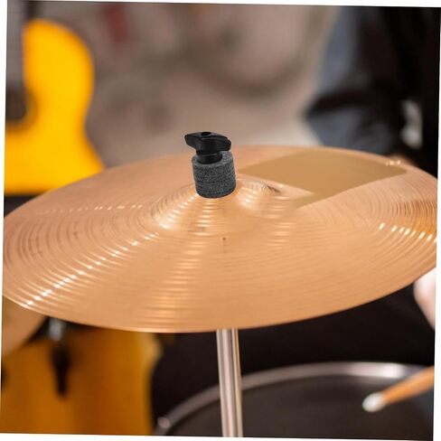 2 Sets Plastic Drum Cymbal Sleeves with Felt Pads Compatible Replacement Accessories for Drum Kits Lightweight Cymbal Supplies for Percussion Instruments in Saudi Arabia
