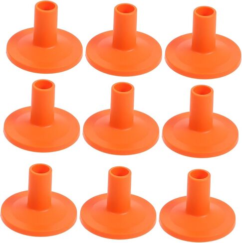 10pcs Small Plastic Cymbal Sleeves Drum Accessories Break-resistant Drum Kit Parts for Cymbal Support in Orange in Saudi Arabia