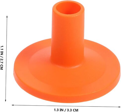 10pcs Small Plastic Cymbal Sleeves Drum Accessories Break-resistant Drum Kit Parts for Cymbal Support in Orange in Saudi Arabia