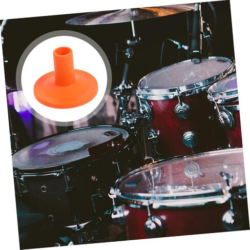 10pcs Small Plastic Cymbal Sleeves Drum Accessories Break-resistant Drum Kit Parts for Cymbal Support in Orange in Saudi Arabia