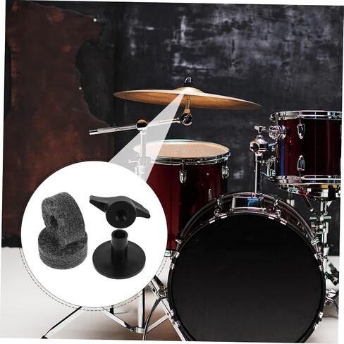 2PCS Cymbal Stand Felt Washer Replacement Kit with Plastic Sleeves for Noise Reduction and Secure Fit Drum Accessories for Crash Splash Ride Cymbals Random Color in Saudi Arabia