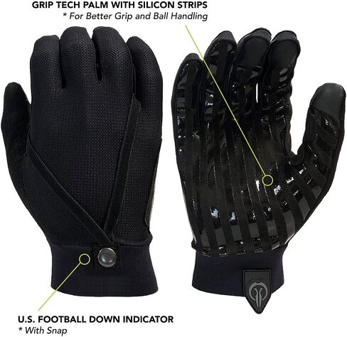 Industrious Handwear Umpire, Referee, and Sports Official Gloves for On-Field and Court Duties - Year-Round Style - Black in Saudi Arabia