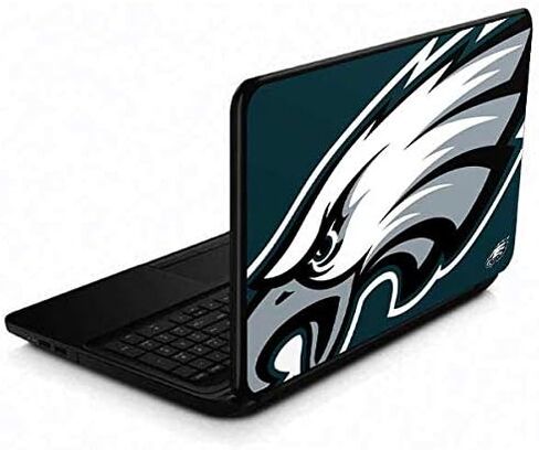 Skinit Decal Laptop Skin Compatible with 15.6 in 15-d038dx - Officially Licensed NFL Philadelphia Eagles Large Logo Design in Saudi Arabia