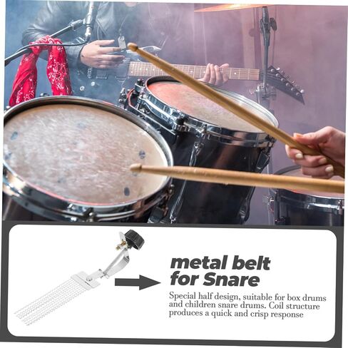 Kisangel 2pcs Drum Kit Accessories The Wire Snare Thin Wires Parts Replacement Attachment Percussion Instrument Accessory Strand Drum Wire Stringed Instrument Wire Silver Plastic in Saudi Arabia