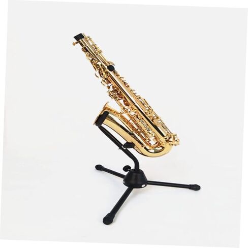 Milisten Premium Folding Alto Saxophone Stand with Stable Bracket and Sponge Cushion Portable Saxophone Holder for Home and Music Classroom Use Scratch Resistant Rack for Musical in Saudi Arabia