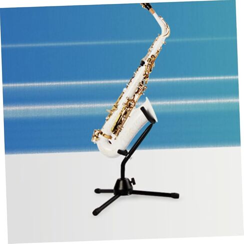 Milisten Premium Folding Alto Saxophone Stand with Stable Bracket and Sponge Cushion Portable Saxophone Holder for Home and Music Classroom Use Scratch Resistant Rack for Musical in Saudi Arabia