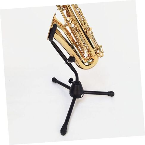 Milisten Premium Folding Alto Saxophone Stand with Stable Bracket and Sponge Cushion Portable Saxophone Holder for Home and Music Classroom Use Scratch Resistant Rack for Musical in Saudi Arabia