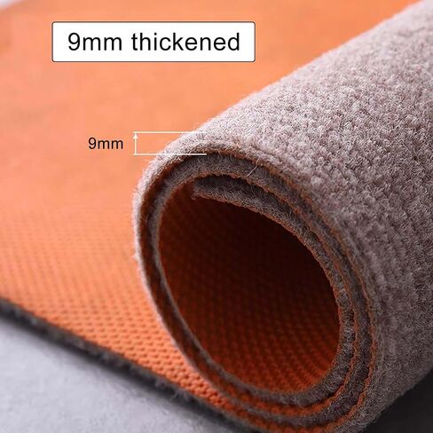 Soundproof Carpet Bedroom 9mm Thickness Household Floor Mat Shock Absorption Sound Absorption Piano Drum Silent Floor Mat(Dark Gray,140x200cm/55.1x78.7in) in Saudi Arabia