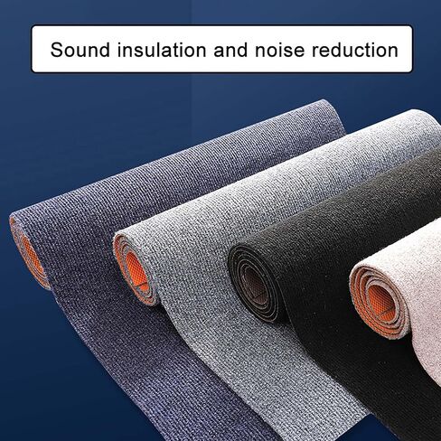 Soundproof Carpet Bedroom 9mm Thickness Household Floor Mat Shock Absorption Sound Absorption Piano Drum Silent Floor Mat(Dark Gray,140x200cm/55.1x78.7in) in Saudi Arabia