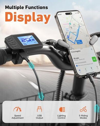 Electric Bike, 1000W Peak Folding Electric Bike, 486Wh 70 Miles Range Ebike, 20" Step-Thru Bicycle with Front Basket, Waterproof Removable Battery, 7 Speed, 25 MPH Max in Kuwait