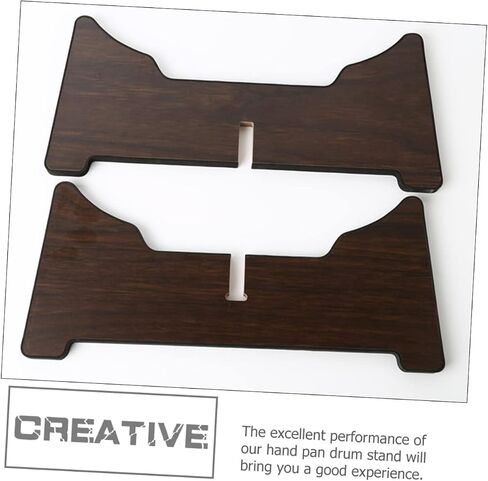 HANABASS Portable Foldable Tongue Drum Stand Professional Wood Drum Bracket for Handpan Percussion Instruments Adjustable Height Stability for Home and Outdoor Use in Saudi Arabia