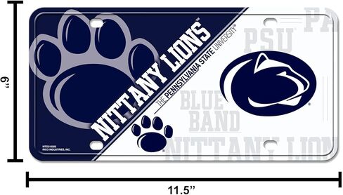 Rico Industries NCAA Unisex Metal License Plate Tag in Saudi Arabia