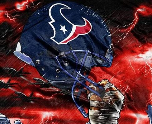 Northwest Houston Football Texans Sky Helmet Raschel Plush 60x80 Twin Size Throw Blanket in Saudi Arabia