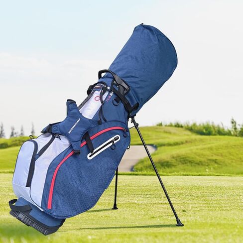 Golf Stand Bag with 14 Way Divider, Lightweight, Multiple Pockets, Golf Bag Rain Hood, Adjustable Dual Shoulder Straps,for Man and Woman Golfers in Kuwait