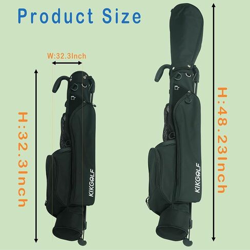KIKGOLF Lightweight Sunday Small Golf Stand BagsGolf Bag for Men and Women,Travel Practice Golf Club Bag with Dual Strap and Pockets,48.23inch in Saudi Arabia