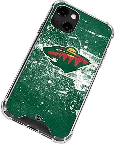 Skinit Clear Phone Case Compatible with iPhone 13 - Officially Licensed NHL Minnesota Wild Frozen Design in Saudi Arabia