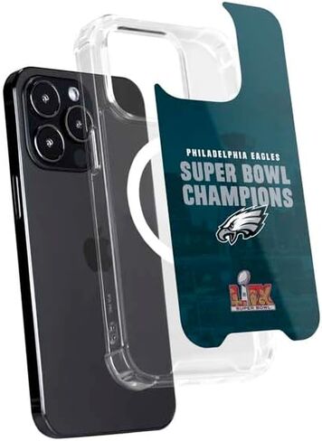 Skinit Phone Case Compatible with MagSafe iPhone 13 Pro Max - Officially Licensed NFL Philadelphia Eagles Retro Logo Design in Saudi Arabia