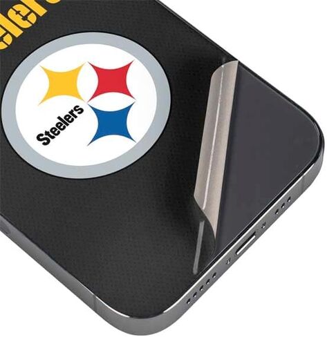 Skinit Decal Phone Skin Compatible with iPhone 16e - Officially Licensed NFL Pittsburgh Steelers Team Jersey Design in Saudi Arabia