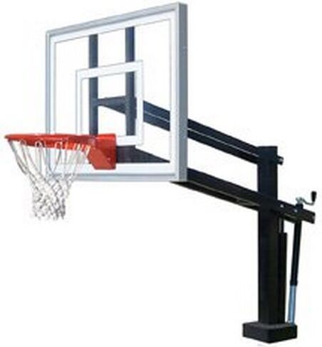 First Team HydroShot III Stainless Steel-Acrylic Adjustable Poolside Basketball System44; Black in Saudi Arabia