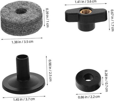 Adjustable Height Cymbal Stand Accessories Set with Plastic Sleeves and Felt Washers for Drum Set Protection Lightweight Cymbal Mount Bracket with Split Hand Twist for Easy in Kuwait