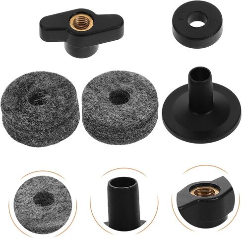 Adjustable Height Cymbal Stand Accessories Set with Plastic Sleeves and Felt Washers for Drum Set Protection Lightweight Cymbal Mount Bracket with Split Hand Twist for Easy in Kuwait