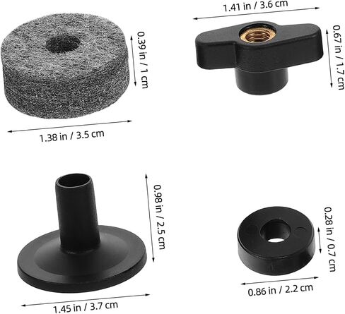 Generic Drum Stand Parts Kit with Plastic Cymbal Sleeves and Felt Washers Shock Absorbing Percussion Accessories for Easy Installation and Secure Cymbal Mounting Compatible with Various in Saudi Arabia