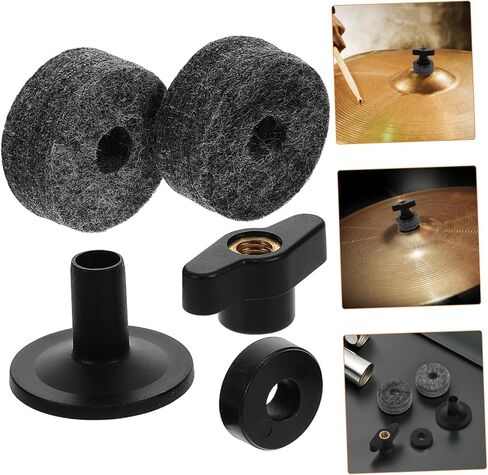 Generic Drum Stand Parts Kit with Plastic Cymbal Sleeves and Felt Washers Shock Absorbing Percussion Accessories for Easy Installation and Secure Cymbal Mounting Compatible with Various in Saudi Arabia