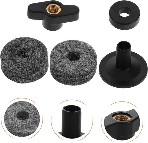 Generic Drum Stand Parts Kit with Plastic Cymbal Sleeves and Felt Washers Shock Absorbing Percussion Accessories for Easy Installation and Secure Cymbal Mounting Compatible with Various in Saudi Arabia