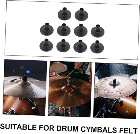 10pcs Drum Cymbal Sleeves Flange Base Replacement for Drum Kits Compatible with Acoustic and Electronic Professional Percussion Accessories in Saudi Arabia