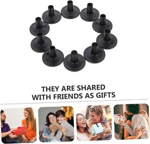 10pcs Drum Cymbal Sleeves Flange Base Replacement for Drum Kits Compatible with Acoustic and Electronic Professional Percussion Accessories in Saudi Arabia
